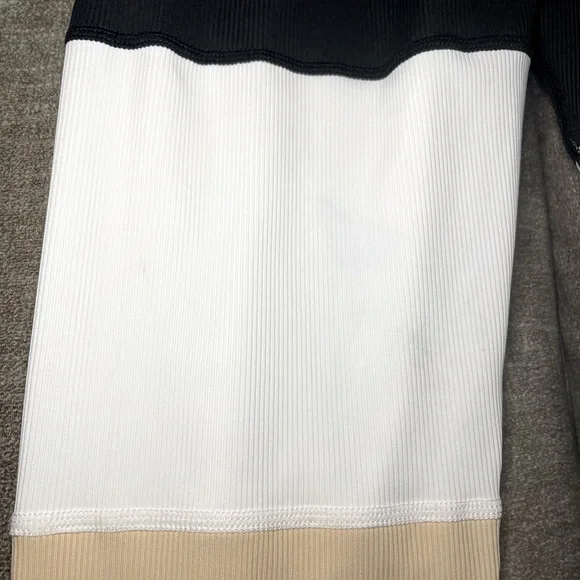 LA Society Color Block Ribbed Leggings size M - Picture 2 of 6